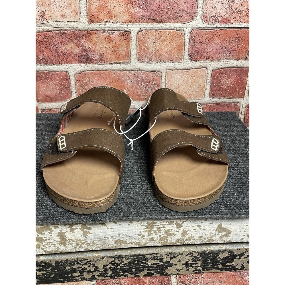Women's Skechers Granola Relaxed Fit Sandal in Brown Sz 10